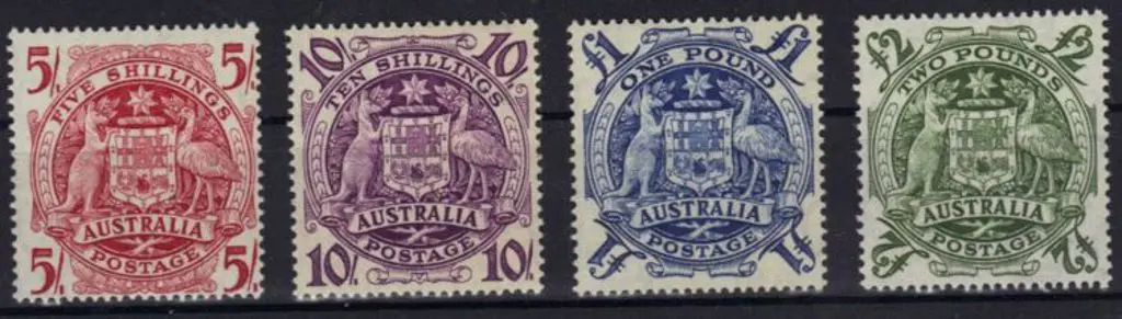 1949/50 Arms set of 4 to £2. Fresh MUH SG 224a/d Image 1++