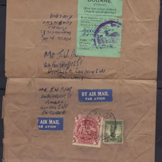 1951 Postal Wrapper with Melbourne cds tying 1/- ...