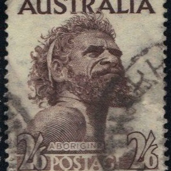 1952/65 2/6d aboriginal with wmk sideways inverted ...