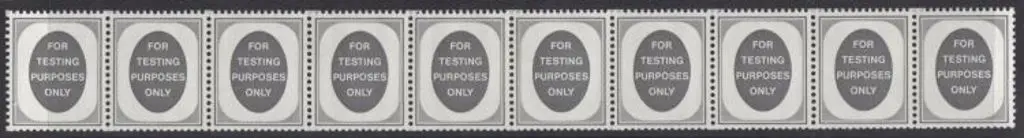 1959 Coil testing strips of 10 x 5 reading "FOR ... Image 1++