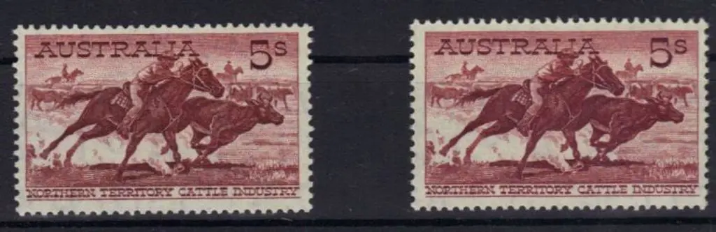 1959/64 5/- Cattle cream & white papers. MUH SG ... Image 1++