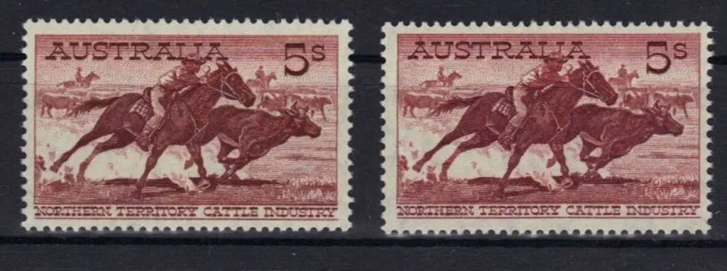 1959/64 5/- Cattle cream & white papers. MUH SG ... Image 1++