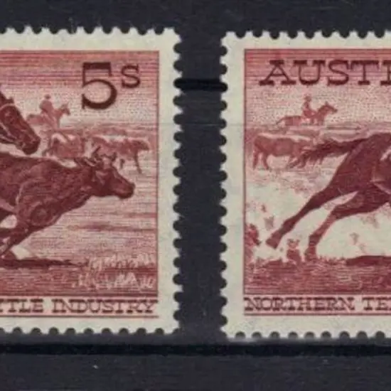 1959/64 5/- Cattle cream & white papers. MUH SG ...