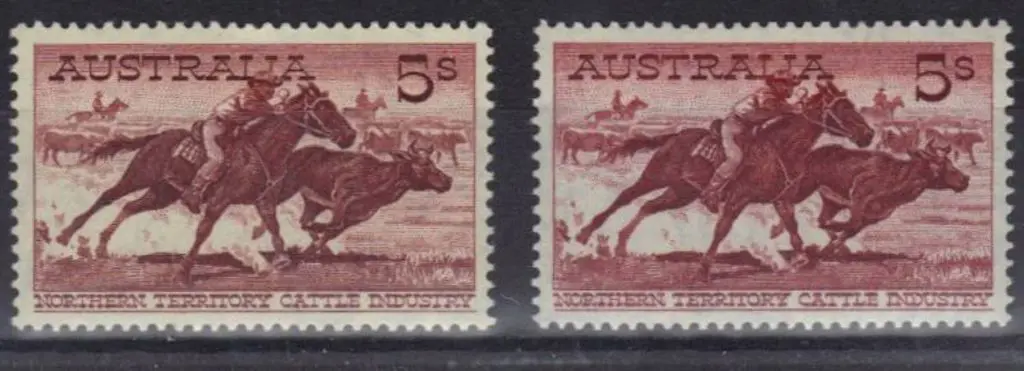 1959/64 5/- Cattle cream & white papers. MUH SG ... Image 1++