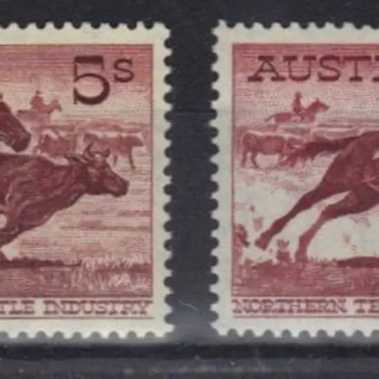 1959/64 5/- Cattle cream & white papers. MUH SG ...
