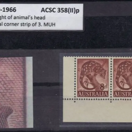 1960/66 8d Tiger Cat Retouched shading right of ...