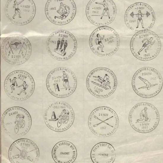 1962 (1st-26th Nov) British Empire & Commonwealth ...