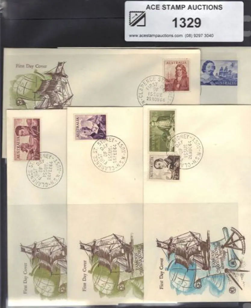 1964 Navigators set of 6 on WCS FDC's neatly pmkd ... Image 1++