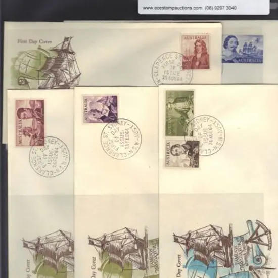 1964 Navigators set of 6 on WCS FDC's neatly pmkd ...