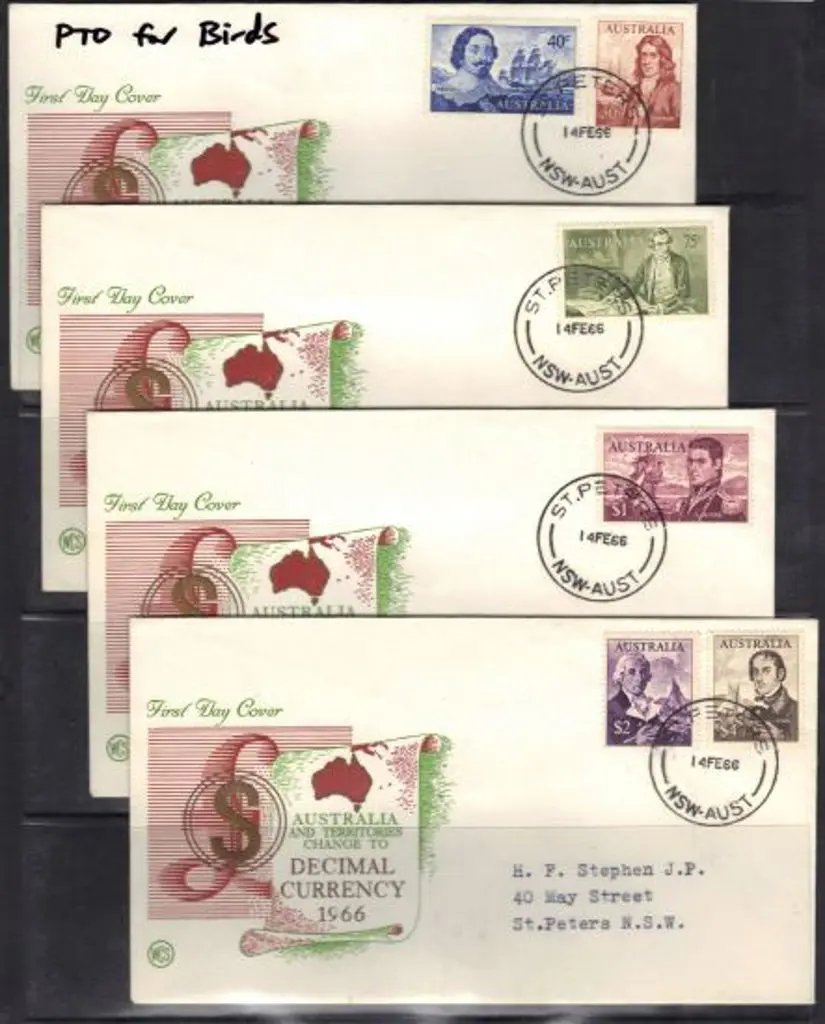 1966 (14th Feb) Navigators set of 6 on 4 typed ... Image 1++