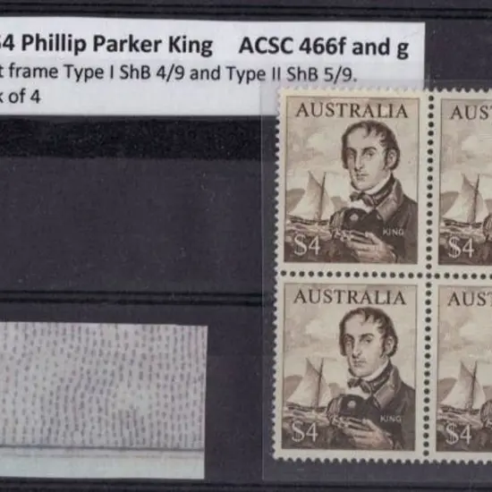 1966/74 $4 King. Scratches outside left frame Type ...