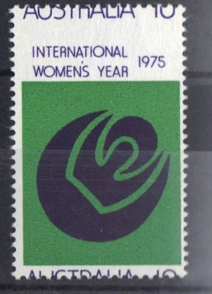 1975 10c IWY with dramatically misplaced perfs ... Image 1++