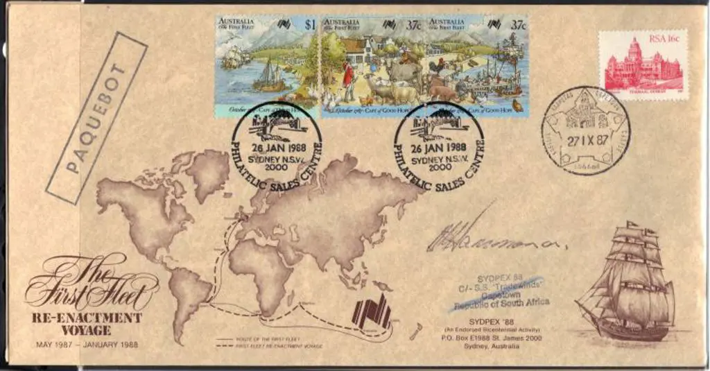 1988 First Fleet Re-enactment covers x 5 diff ... Image 1++
