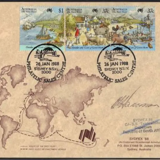 1988 First Fleet Re-enactment covers x 5 diff ...