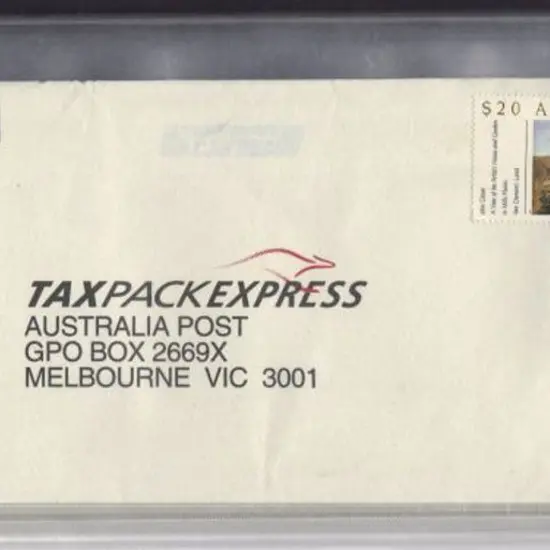 1990 $20 Gardens on AP TaxPack Express envelopes ...