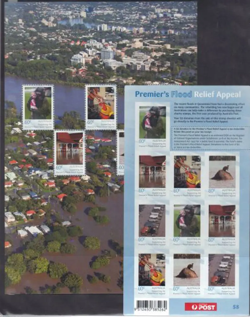 2011 Premier's Flood Relief Appeal Self adhesive ... Image 1++