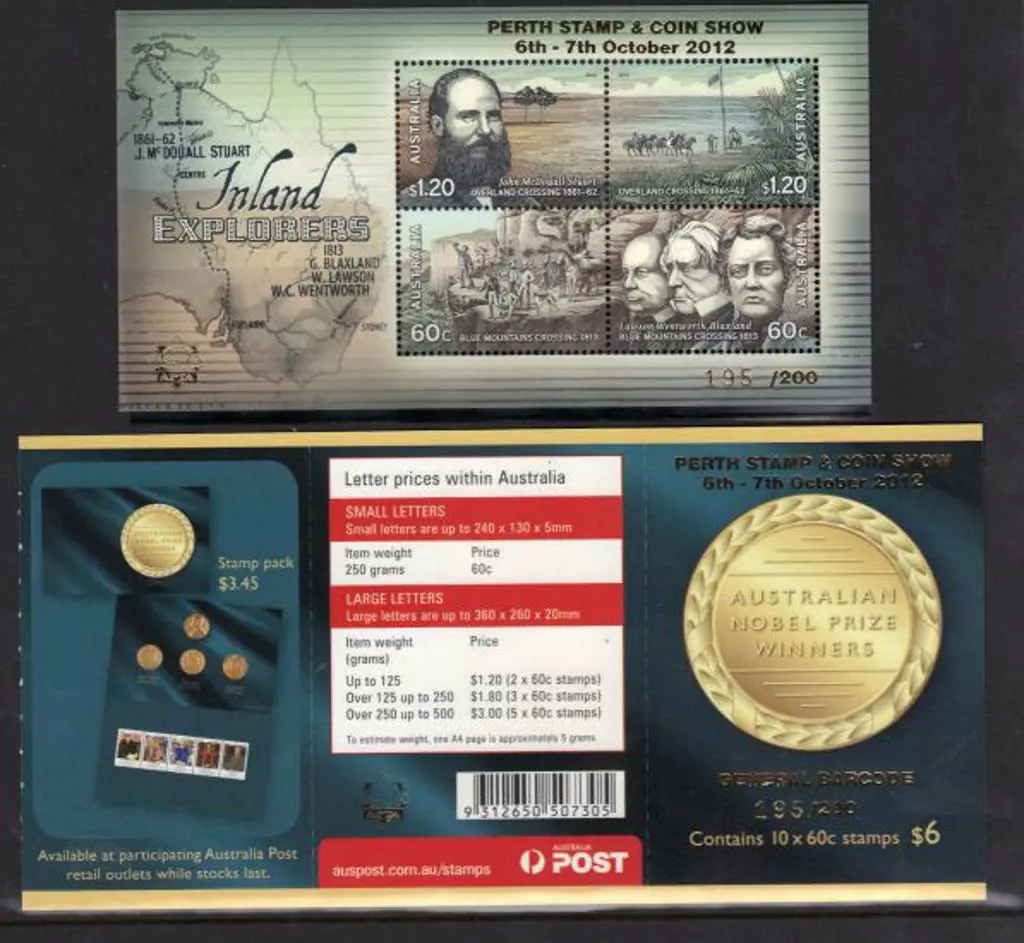 2012 $6 Nobel Prize Winners P&S booklet & Inland ... Image 1++