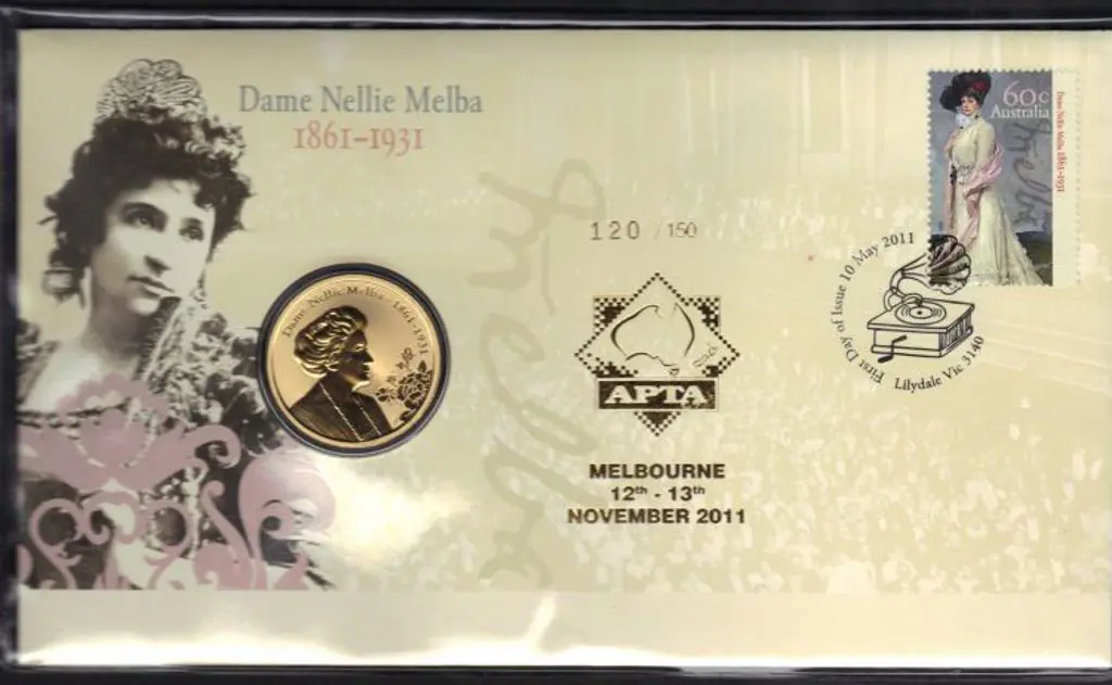 2011 (10th May) Dame Nellie Melba PNC $1 coin ... Image 1++