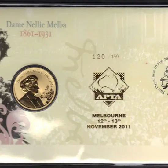 2011 (10th May) Dame Nellie Melba PNC $1 coin ...