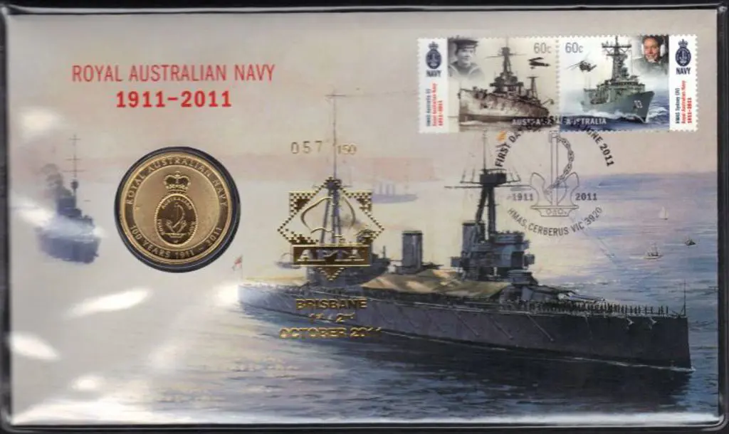 2011 (14th June) Navy PNC $1 coin First Day Cover ... Image 1++