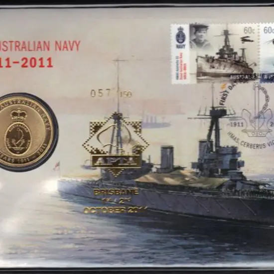 2011 (14th June) Navy PNC $1 coin First Day Cover ...