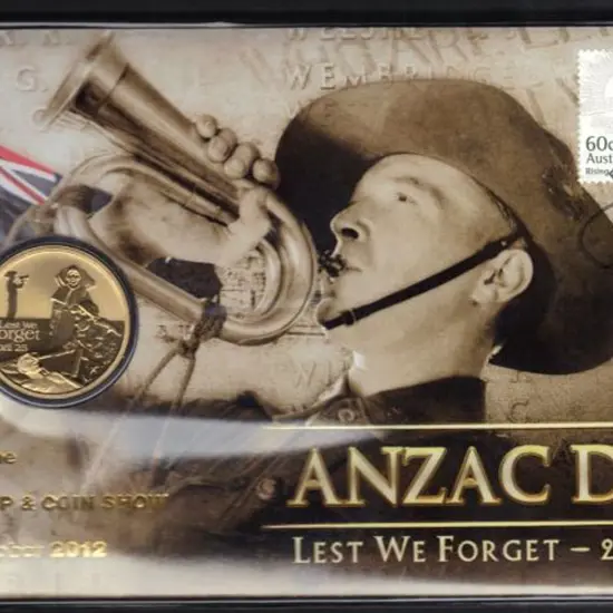 2012 (17th April) Anzac day $1 coin PNC ...