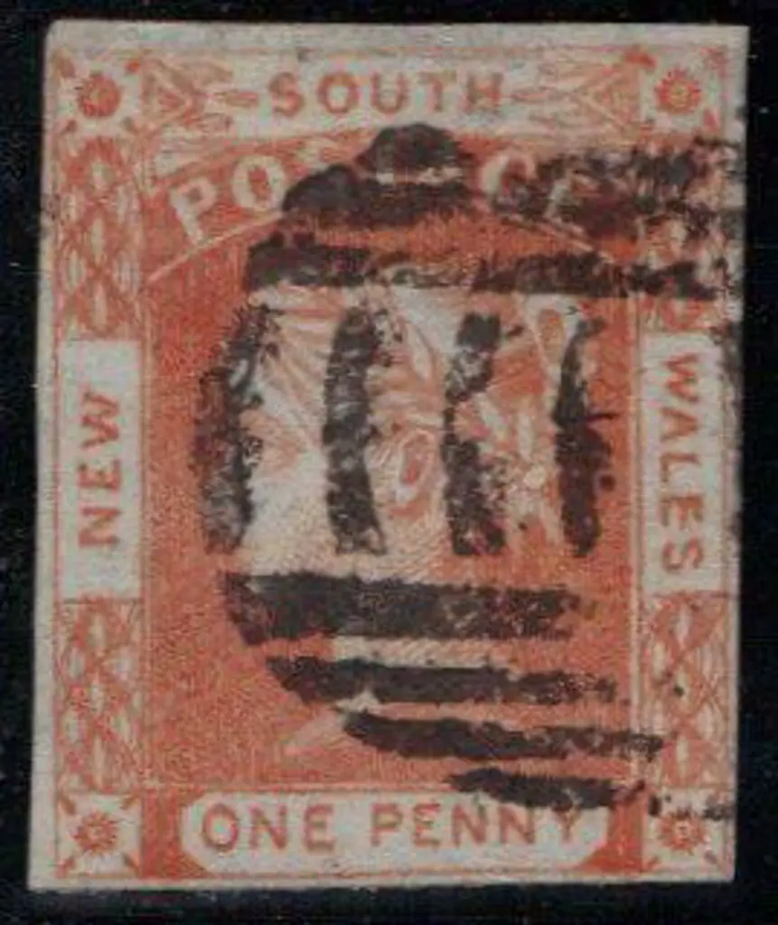 1851/52 1d brick red on bluish medium wove paper, ... Image 1++