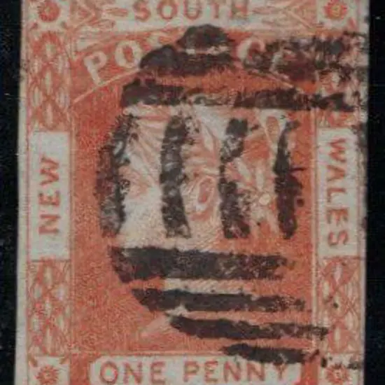 1851/52 1d brick red on bluish medium wove paper, ...