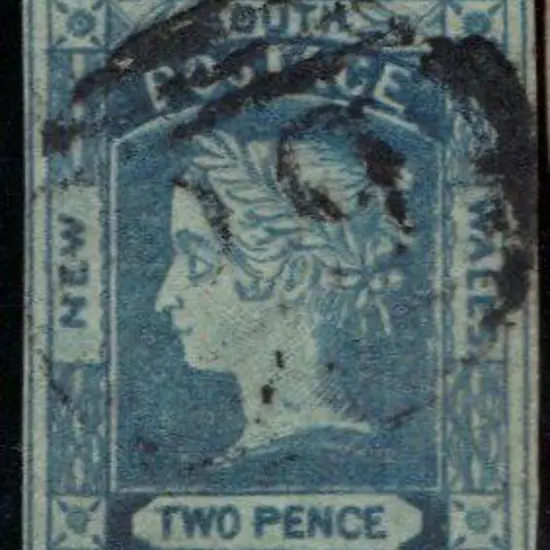 1851/52 2d Prussian blue with "WAEES" variety. F/U ...
