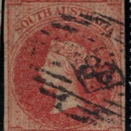 1855 2d orange-red. F/U with 4 clear margins. SG 2 ...