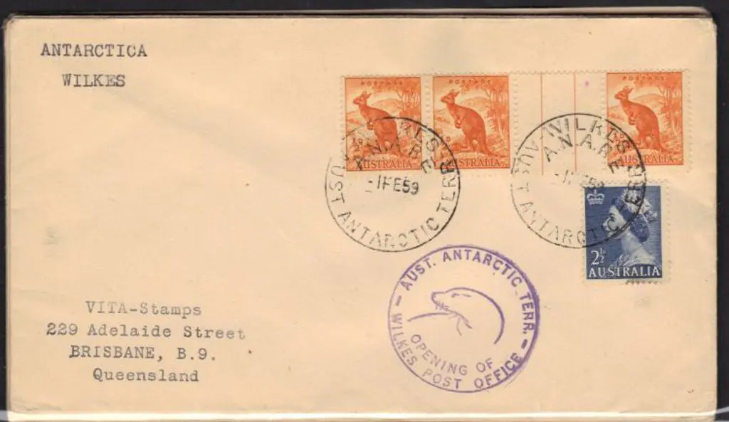 1959 (1st Feb) Opening of Wilkes PO covers x 9 ... Image 1++