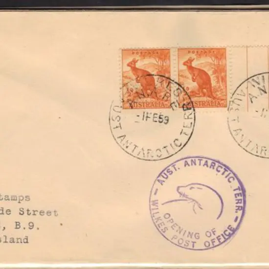 1959 (1st Feb) Opening of Wilkes PO covers x 9 ...