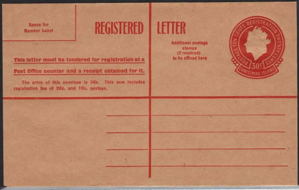 1959 30c Registered Letter (Malayan currency) ... Image 1++