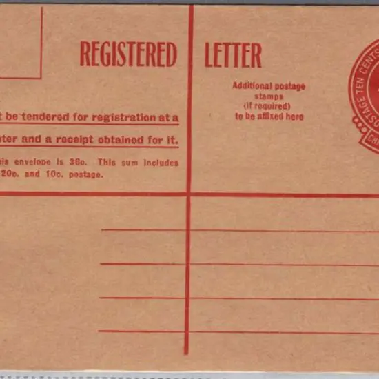 1959, 1970 &1972 Registered Letters for 25¢, 30¢ & ...