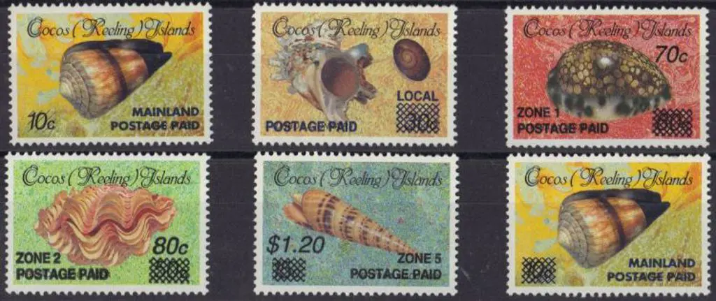 1990/91 Postage Paid/surcharges set of 6 with both ... Image 1++