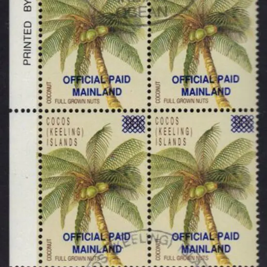 1991 "OFFICIAL MAINLAND PAID" emergency surcharge ...