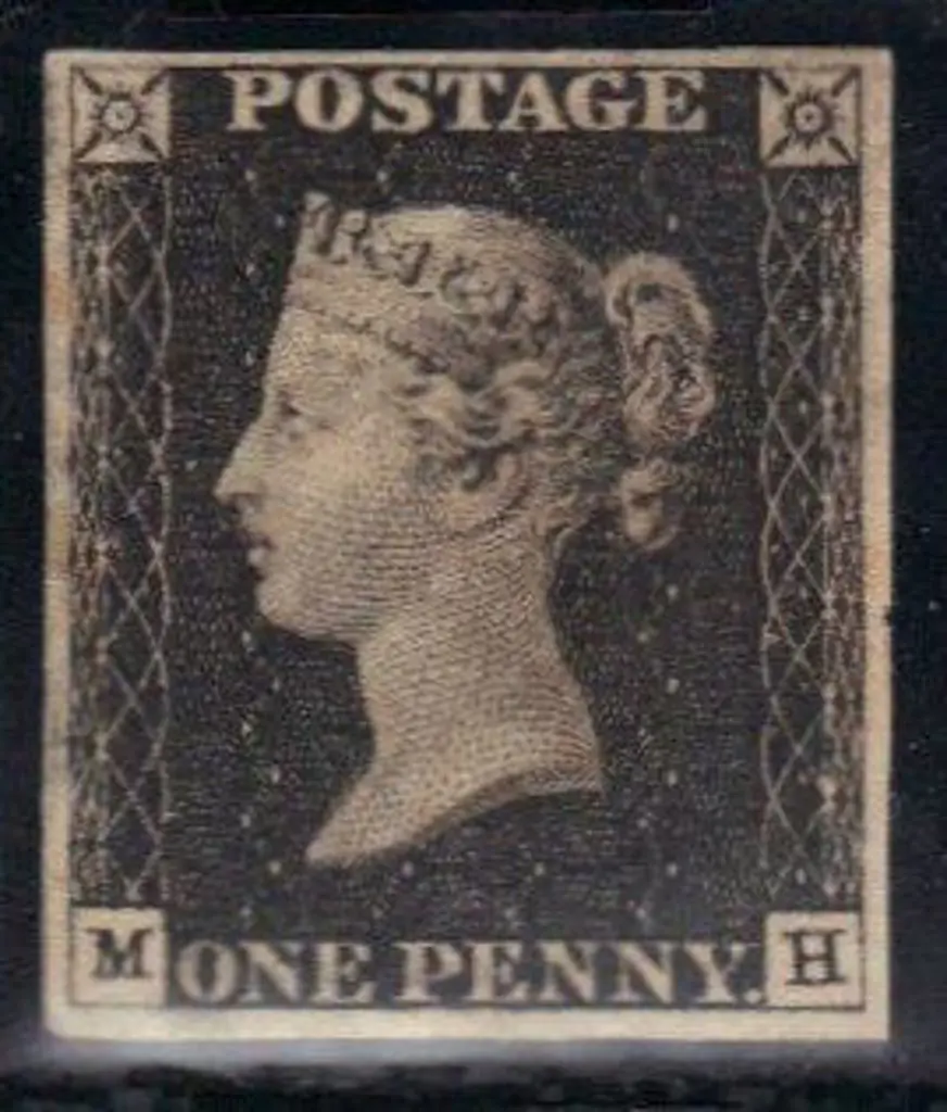 1840 1d black Plate 5 unused with 4 clear margins. ... Image 1++