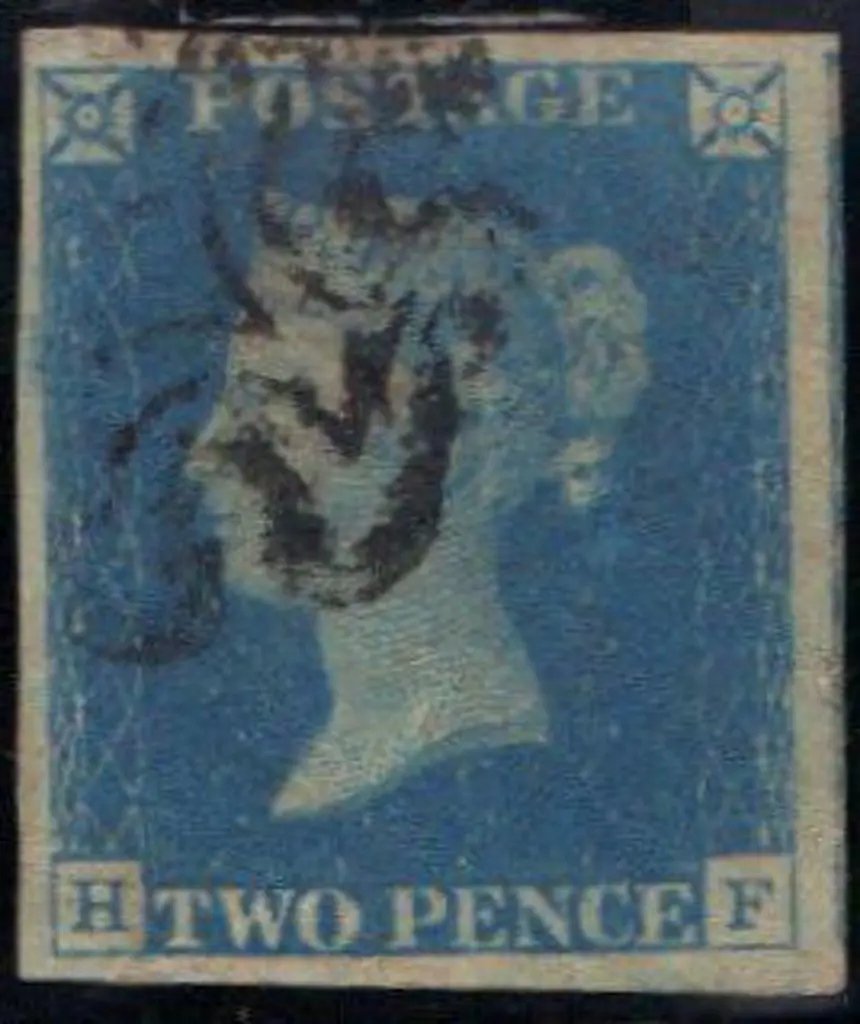 1840 2d pale blue with black Maltese Cross Cancel. ... Image 1++