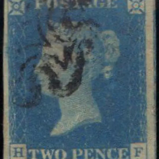 1840 2d pale blue with black Maltese Cross Cancel. ...