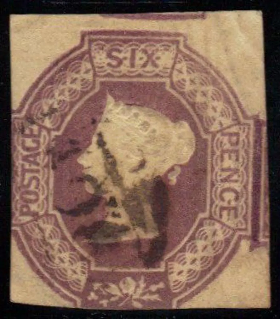 1847/54 6d purple embossed. Good used with wide ... Image 1++