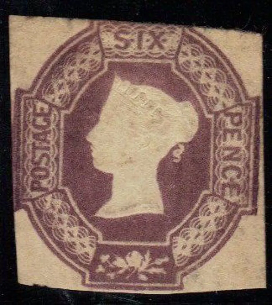 1847/54 6d violet embossed. MLH with original gum. ... Image 1++
