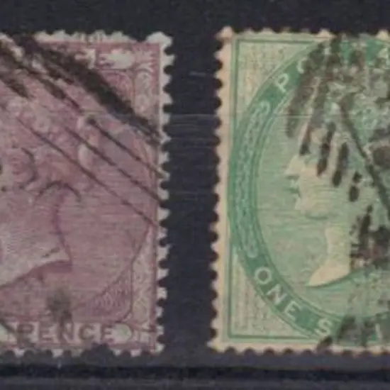 1855/57 4d rose (large garter wmk), 6d deep lilac ...
