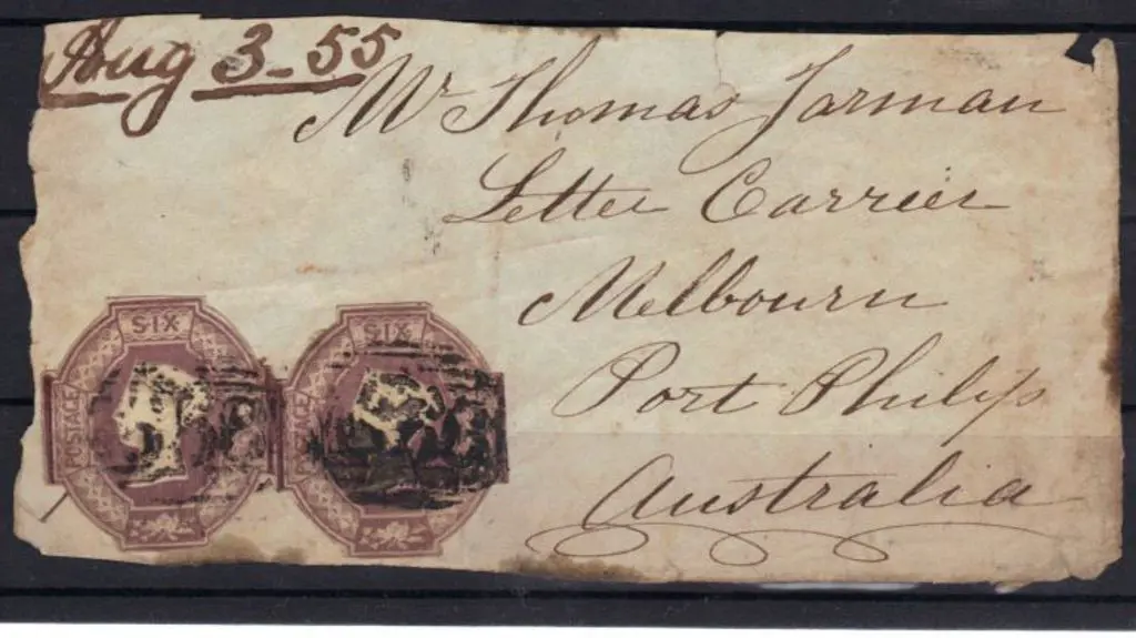 1855 piece addressed to "Mr Thomas Jarman Letter ... Image 1++