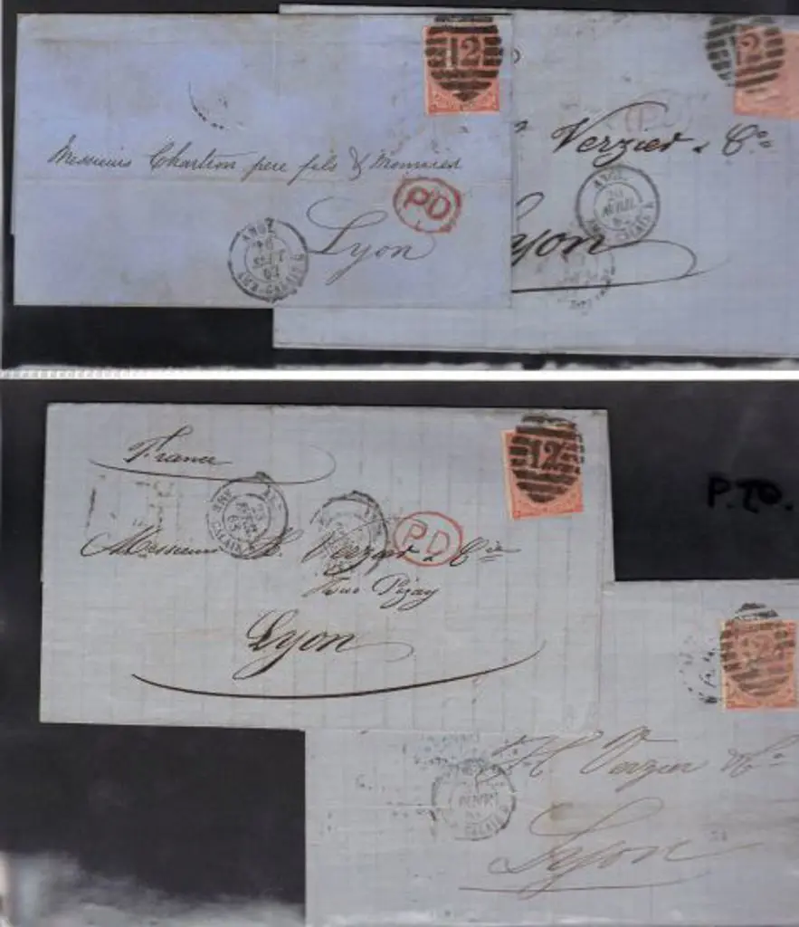 1862 (Sept) & 1863 (Jan, Feb & April) London to ... Image 1++