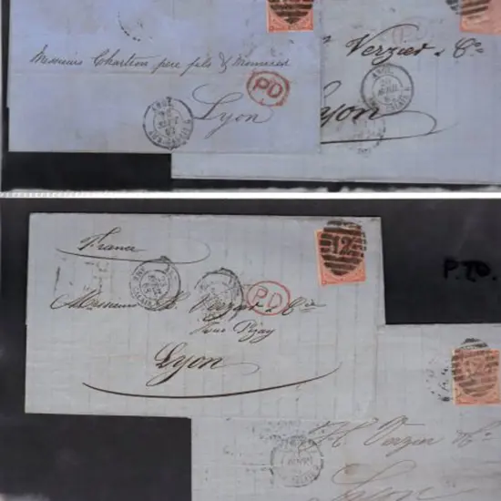 1862 (Sept) & 1863 (Jan, Feb & April) London to ...