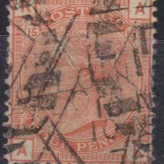 1873 4d vermilion, large garter wmk. Used with ...