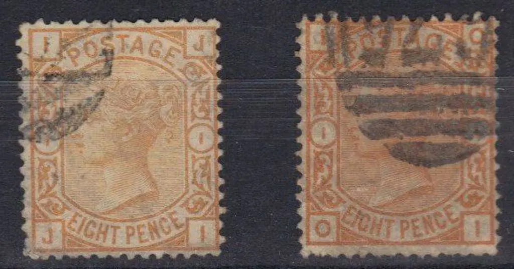 1876 8d orange good used plus a pale shade with ... Image 1++