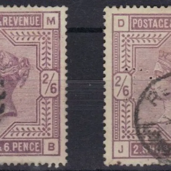 1883 2/6d lilac on white paper. Lightly used ...