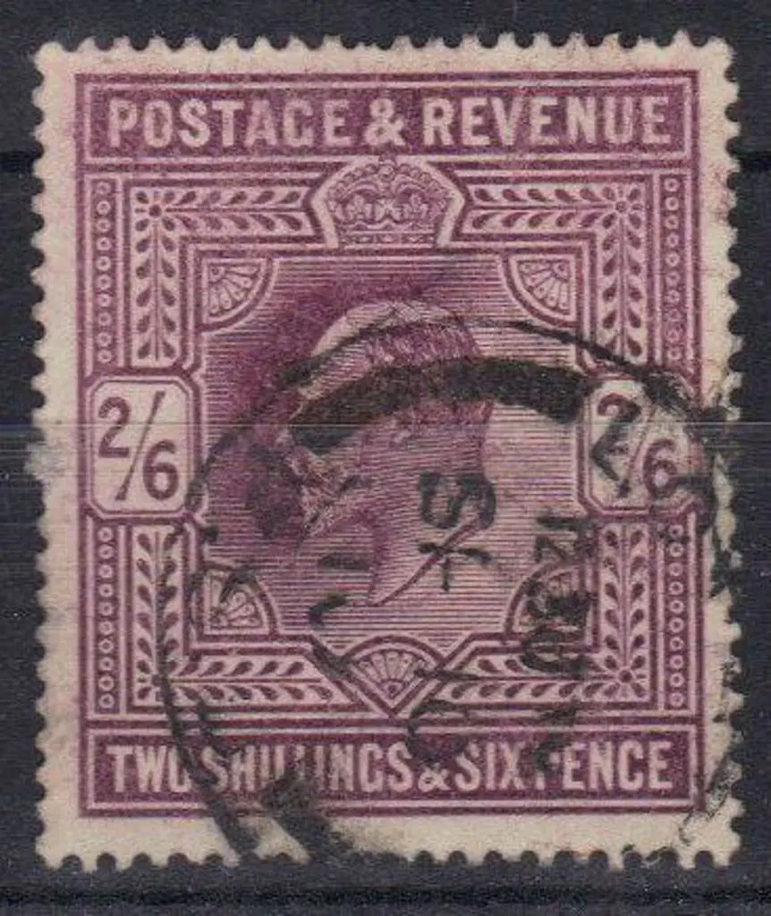 1902 2/6d dull purple on chalk surfaced paper. ... Image 1++