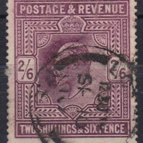 1902 2/6d dull purple on chalk surfaced paper. ...